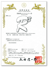 R3 trademark registration certificate